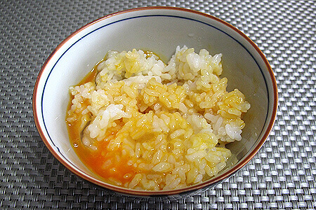 ミレー、卵がけごはん