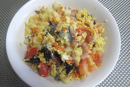 きくらげ入り簡単スパニッシュオムレツ