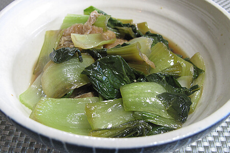 チンゲン菜の煮浸し