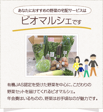 ビオマルシェの野菜セットがおすすめ！