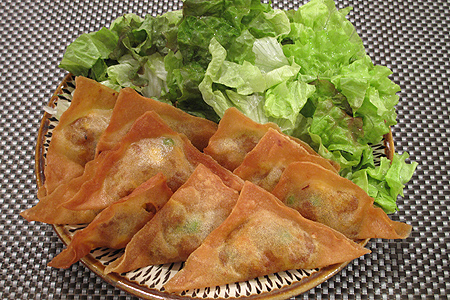 じゃがいもとツナのサモサ風