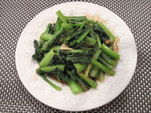 小松菜の味噌いため