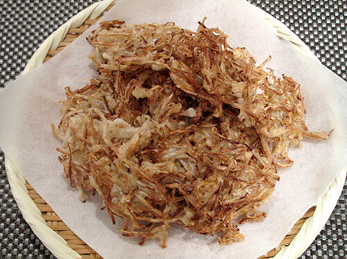 もやしのかき揚げ